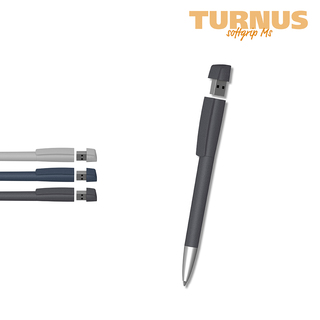 Klio-Eterna - Turnus softgrip Ms USB 2.0 - Drehkugelschreiber mit integriertem USB-Stick