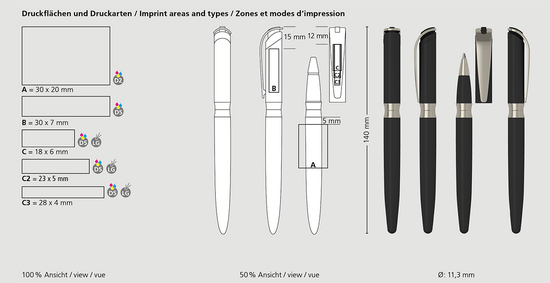 Klio-Eterna - I-roq rollerball softtouch Mb - Tintenroller