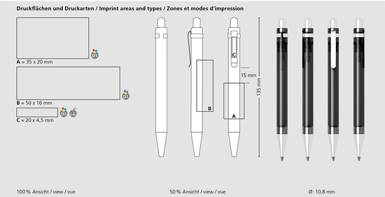 Klio-Eterna - Icy ice PMs - Druckkugelschreiber