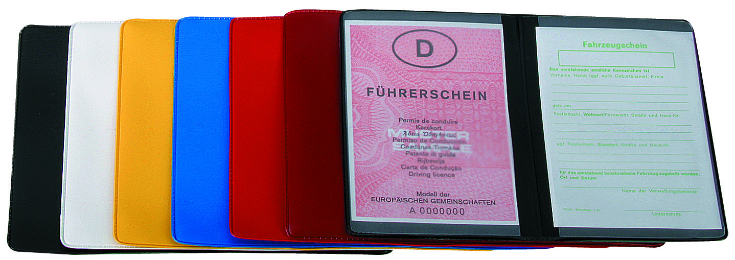 CreativDesign® Ausweistasche "2-fach" Normalfolie gelb