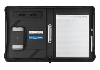 Blackmaxx® Executive Business Portfolio "MaxiZip4" schwarz