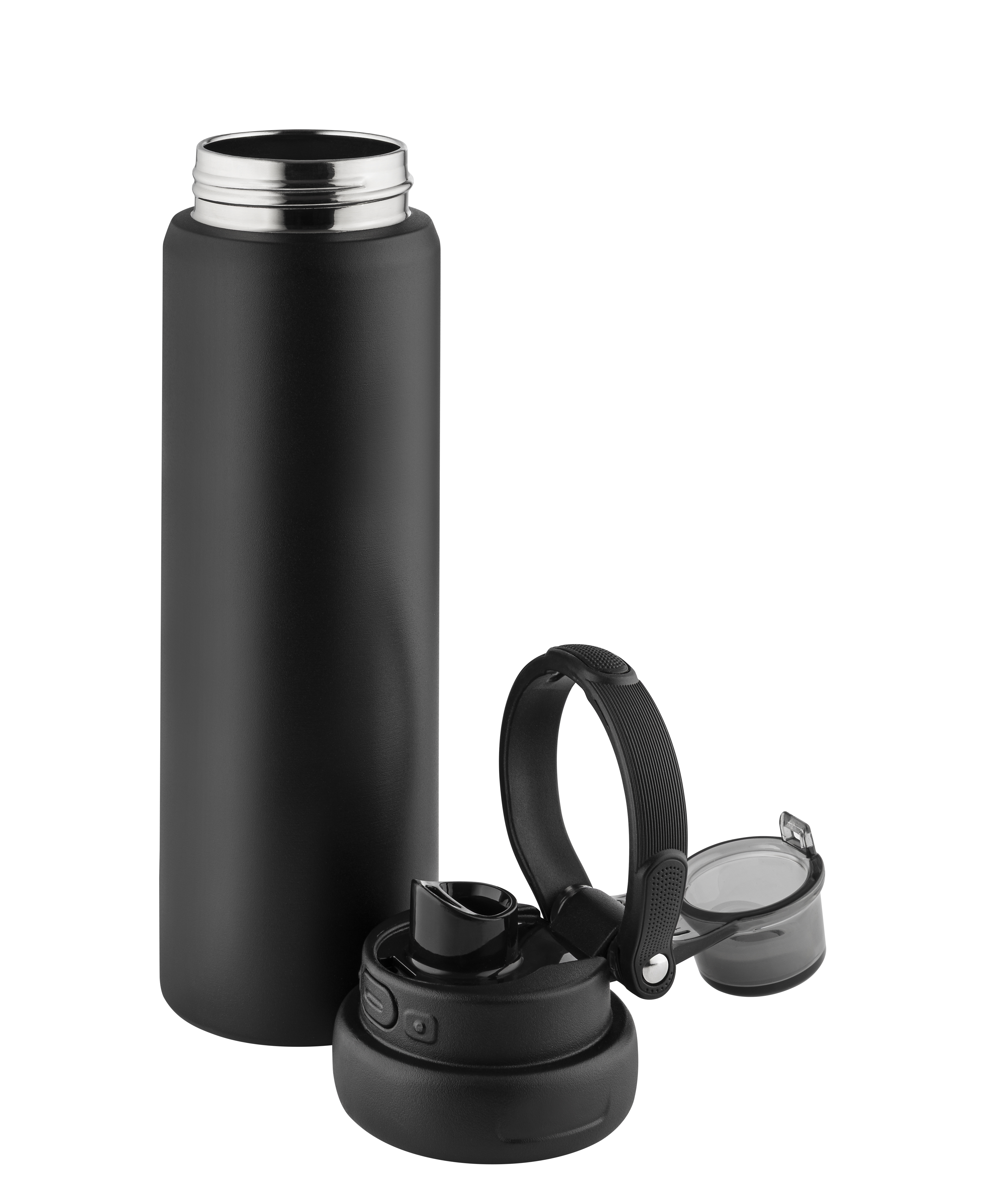 Metmaxx® Sport-und Trinkthermoflasche "HydraBoost" schwarz