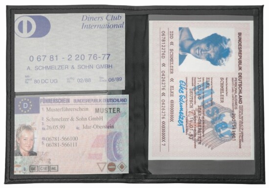 CreativDesign® Ausweistasche "DesignLine" schwarz