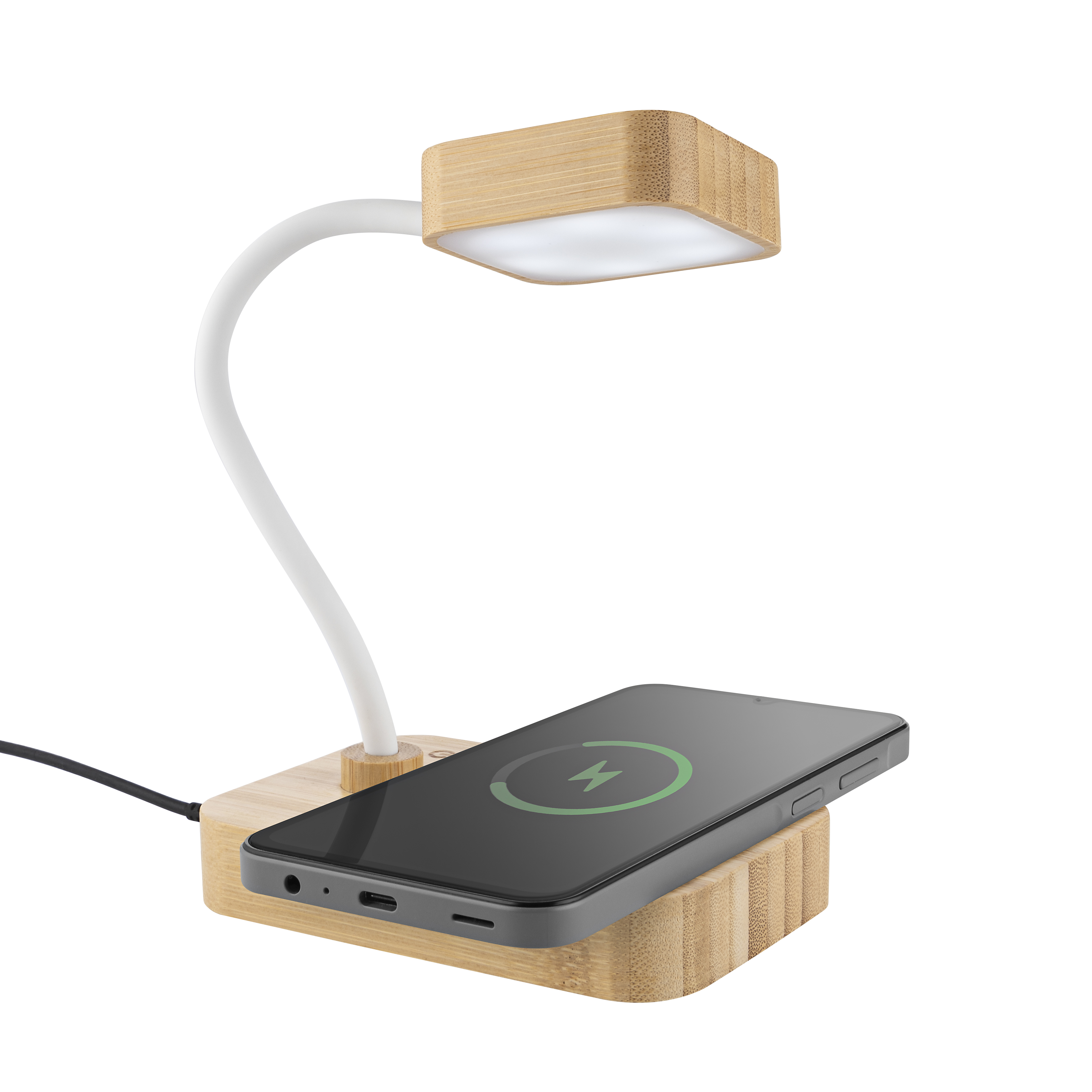Metmaxx® Tisch- & Ladeleuchte "LumiBamboo"