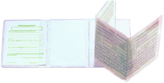 CreativDesign® KFZ-Scheintasche "Klar"