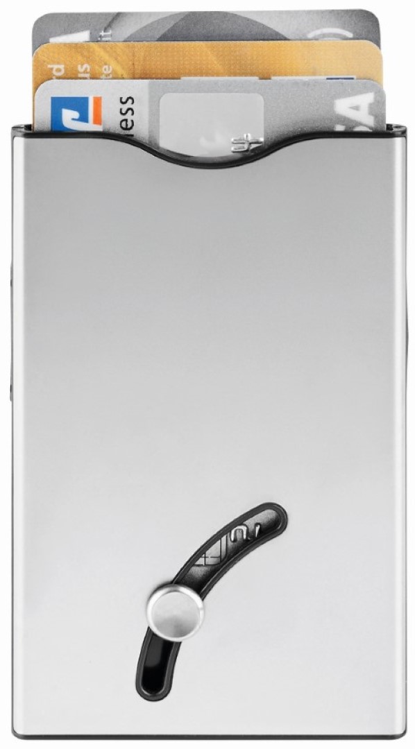 Blackmaxx® Sicherheitskartenhalter "CardSafeOneTouch"