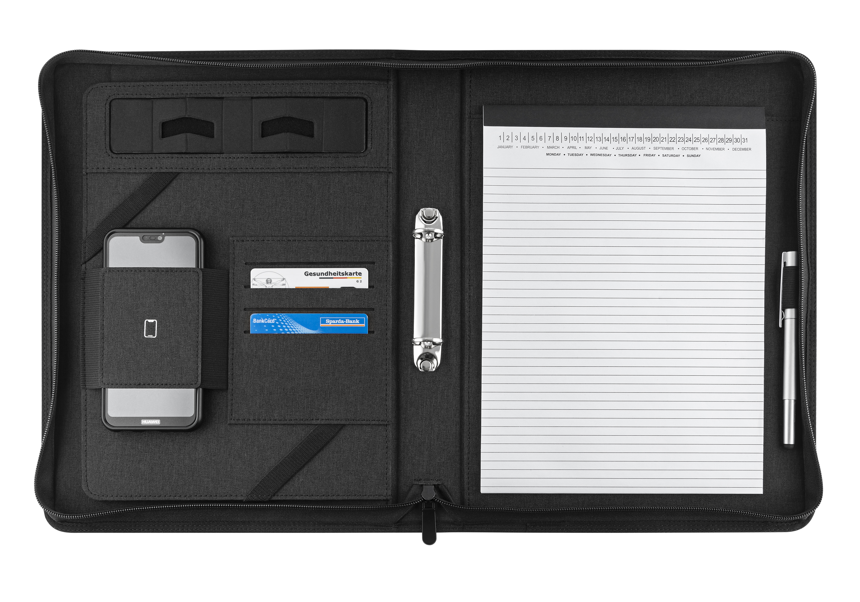 Blackmaxx® Executive Business Portfolio "MaxiZip4"