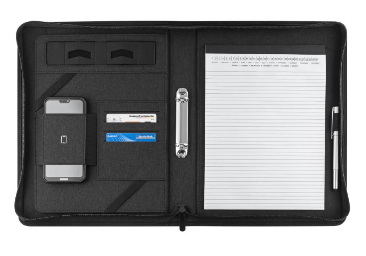 Blackmaxx® Executive Business Portfolio "MaxiZip4"