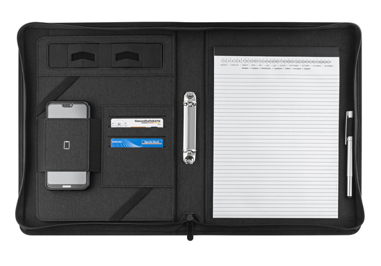 Blackmaxx® Executive Business Portfolio "MaxiZip4"