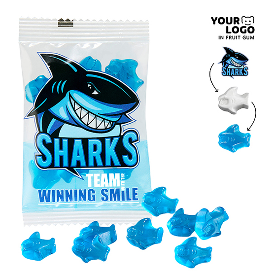 Fruchtgummi INDIVIDUELL 15 g, VEGAN im kompostierbaren Tütchen