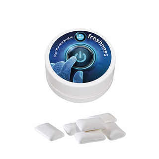 Papier XS-Taschendose mit Zuckerfreiem Kaugummi, 15g