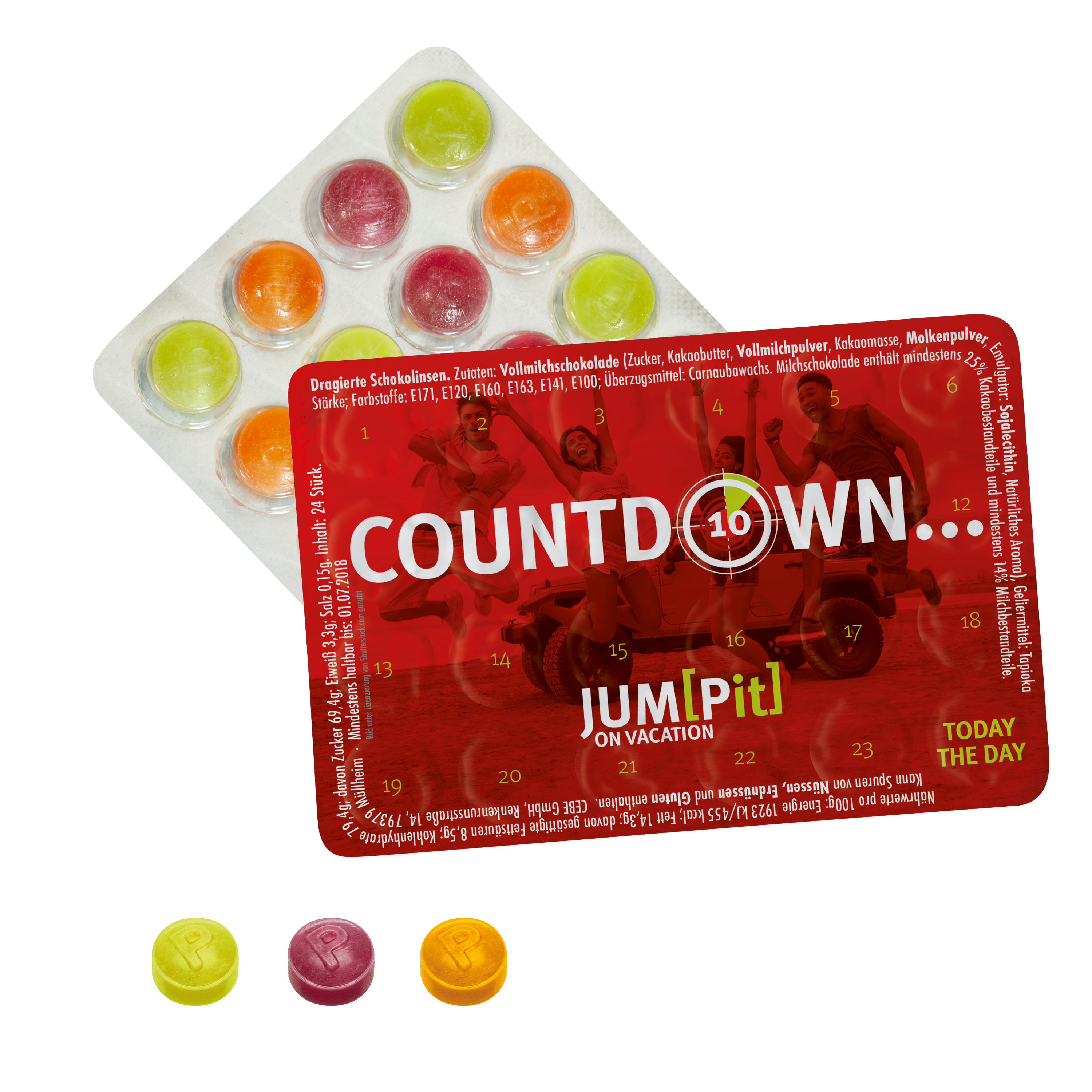 Kleinster Event-Kalender der Welt mit Pulmoll Pastillen