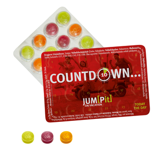 Kleinster Event-Kalender der Welt mit Pulmoll Pastillen