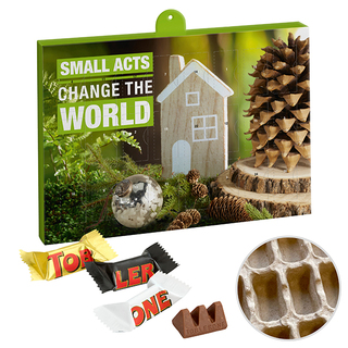 Premium Präsent-Adventskalender "Eco" mit Toblerone Mini Mix