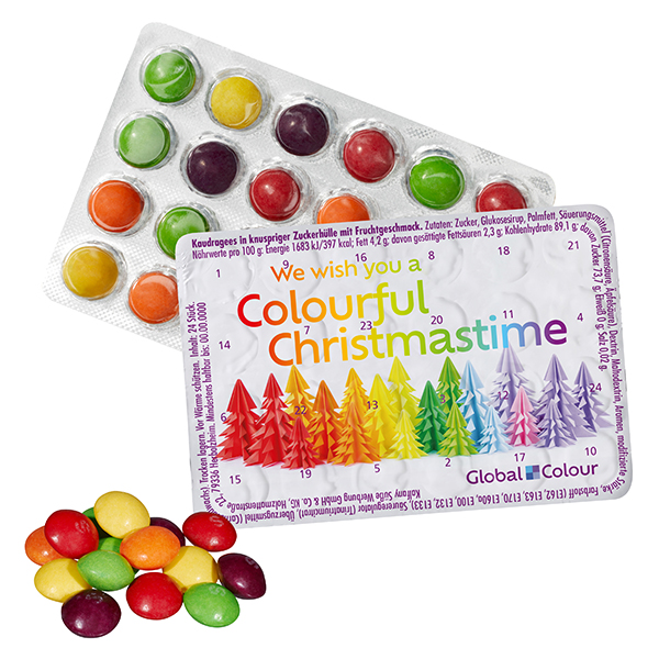 Kleinster (Advents-) Kalender der Welt mit SKITTLES® Original Fruity Candy