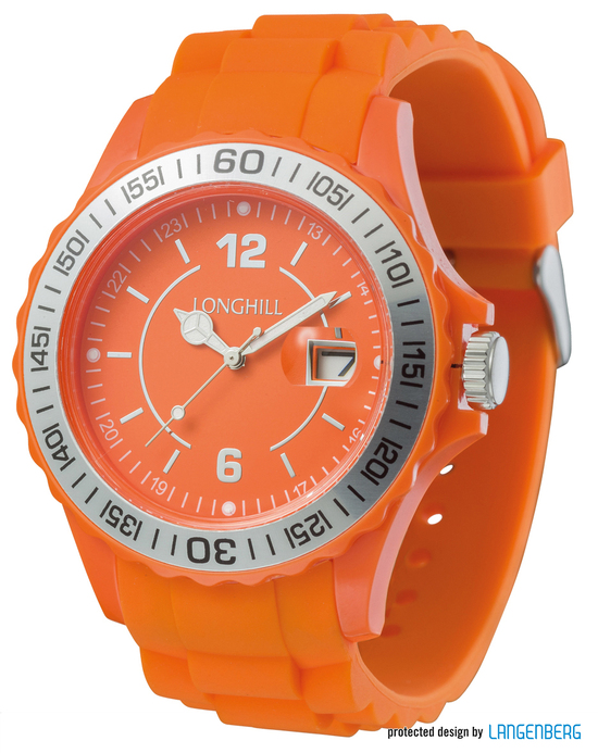 Kunststoffuhr LOGI SILBER