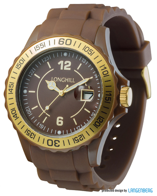 Kunststoffuhr LOGI GOLD