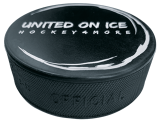 Eishockeypuck aus Hartgummi