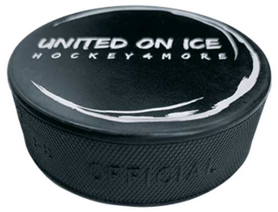 Eishockeypuck aus Hartgummi