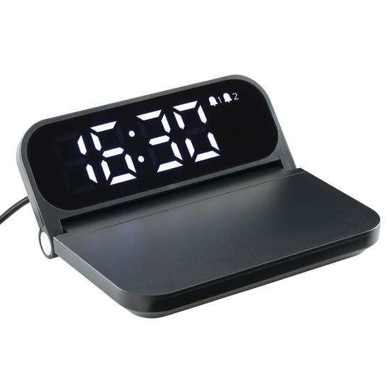 Fast Wireless Charger mit Wecker REEVES-BOXBURN 15 Watt
