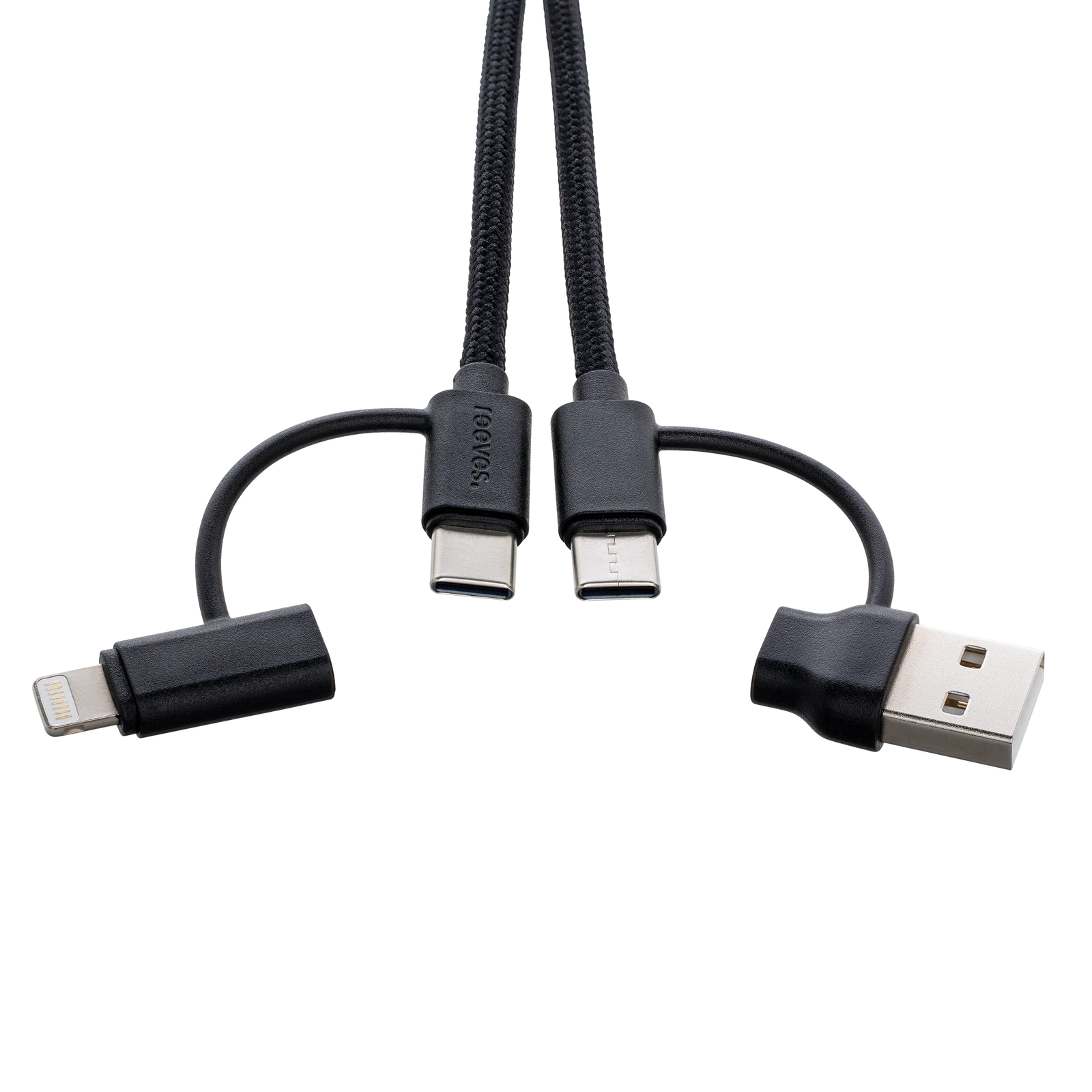 4-in-1 Ladekabel mit Beleuchtung REEVES-CONVERTICS LIGHT UP