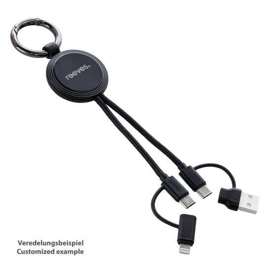 4-in-1 Ladekabel mit Beleuchtung REEVES-CONVERTICS LIGHT UP
