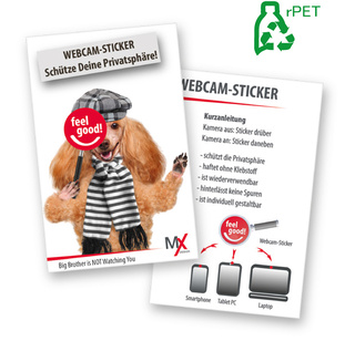 Webcam-Sticker aus rPET