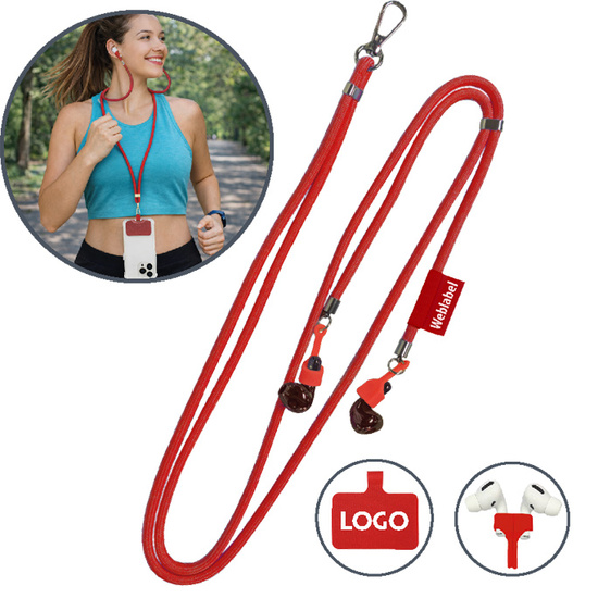 Handykette mit In-Ear Kopfhörer Halter Connect