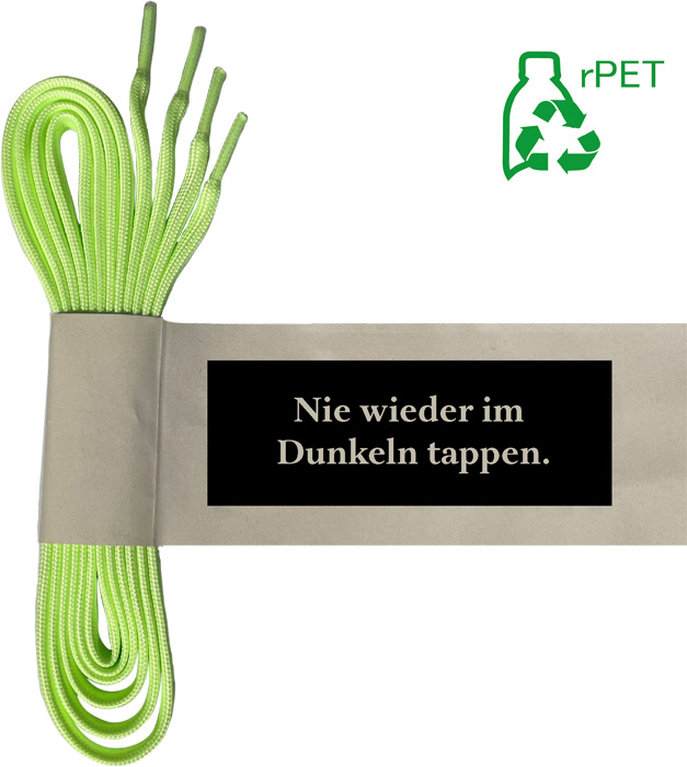 Schnürsenkel Schlauchware rPET fluoreszierend