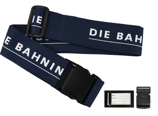 Koffergurte mit Webmotiv