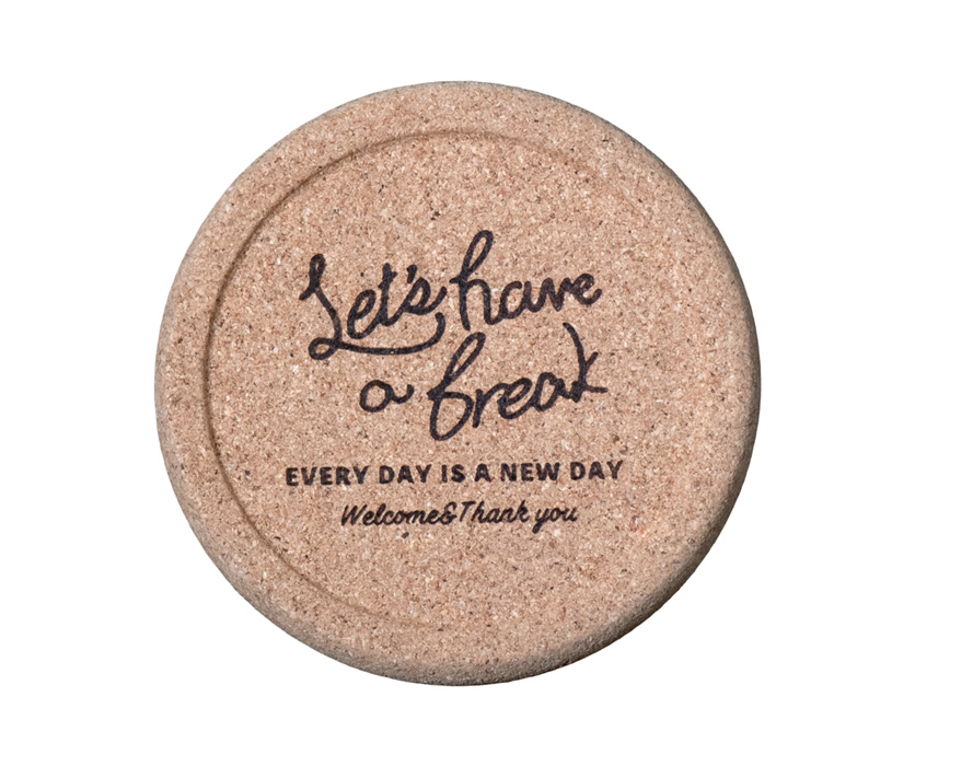 Korkuntersetzer mit Rand