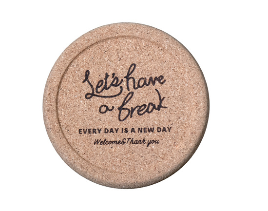 Korkuntersetzer mit Rand