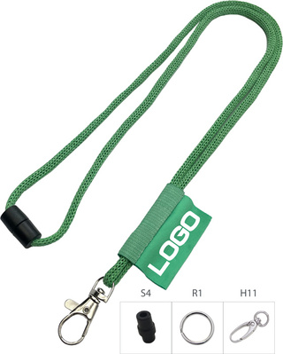 Kordellanyard aus Papier mit Weblabel