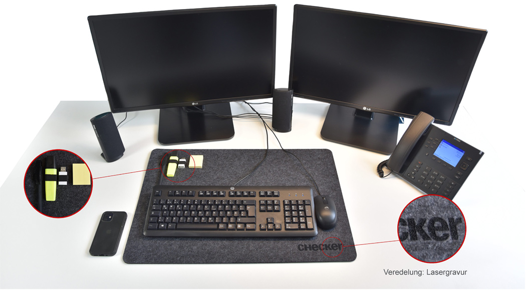 Schreibtischunterlage rPET Filz