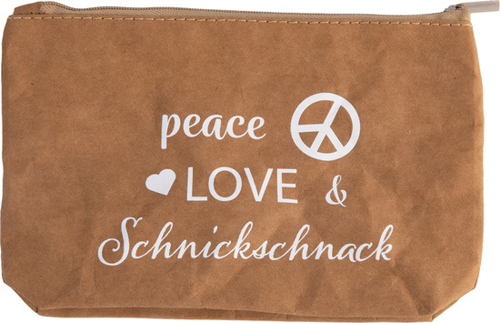 Eco-Ziptasche (Waschpapier in Lederoptik)