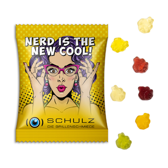 Fruchtgummi Standardformen, ca. 70 x 90 mm, 15 g, Standard-Folie transparent - Fisch
