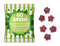Fruchtgummi Standardformen, ca. 60 x 90 mm, 10 g, transparente kompostierbare Folie - Stern