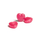 Herzbonbons im Flowpack, ca. 54 x 28 mm, 3 g, Standard-Folie weiß - Himbeerbonbon
