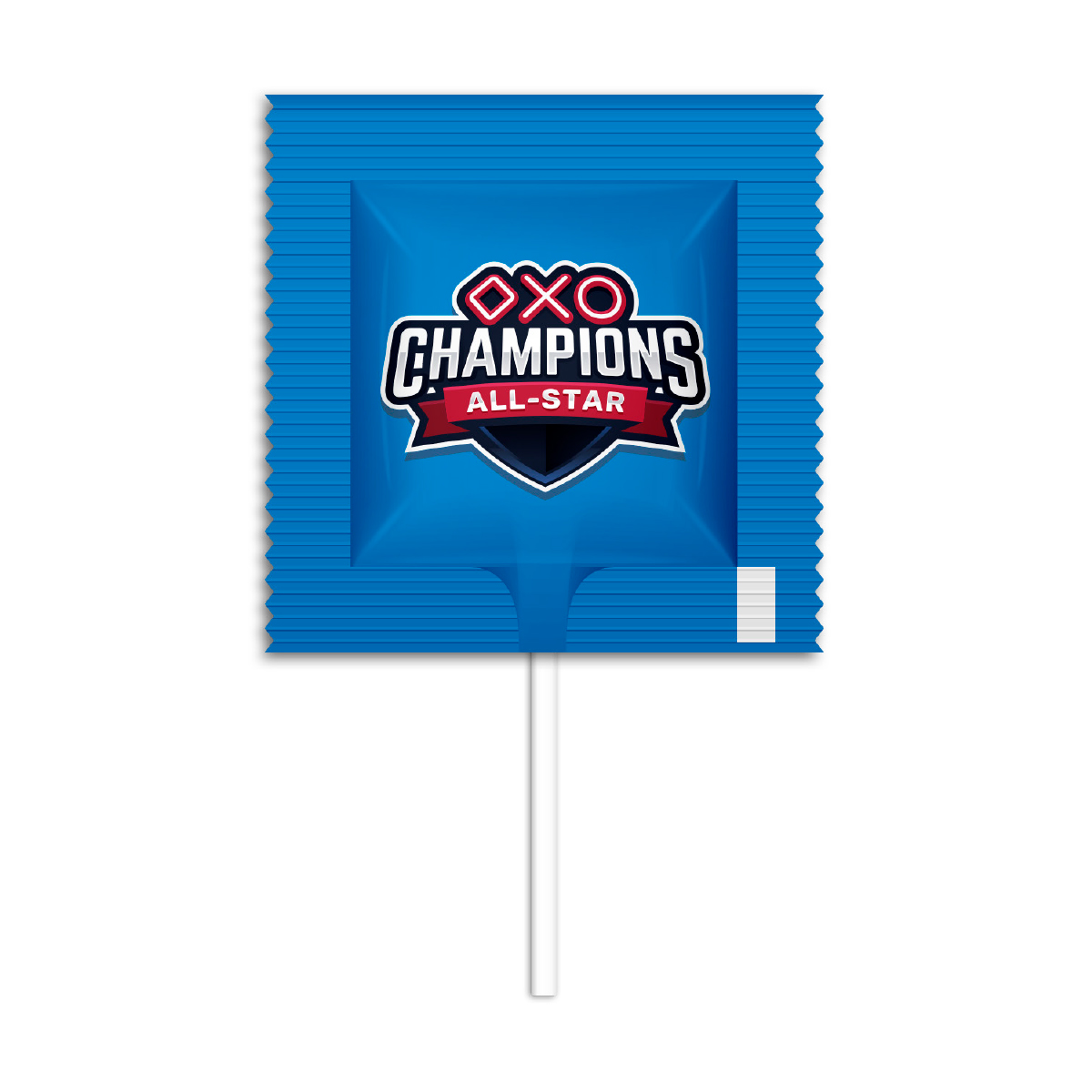 Flachlolly, ca. 70 x 66 mm, 10 g, Standard-Folie transparent - Brombeere
