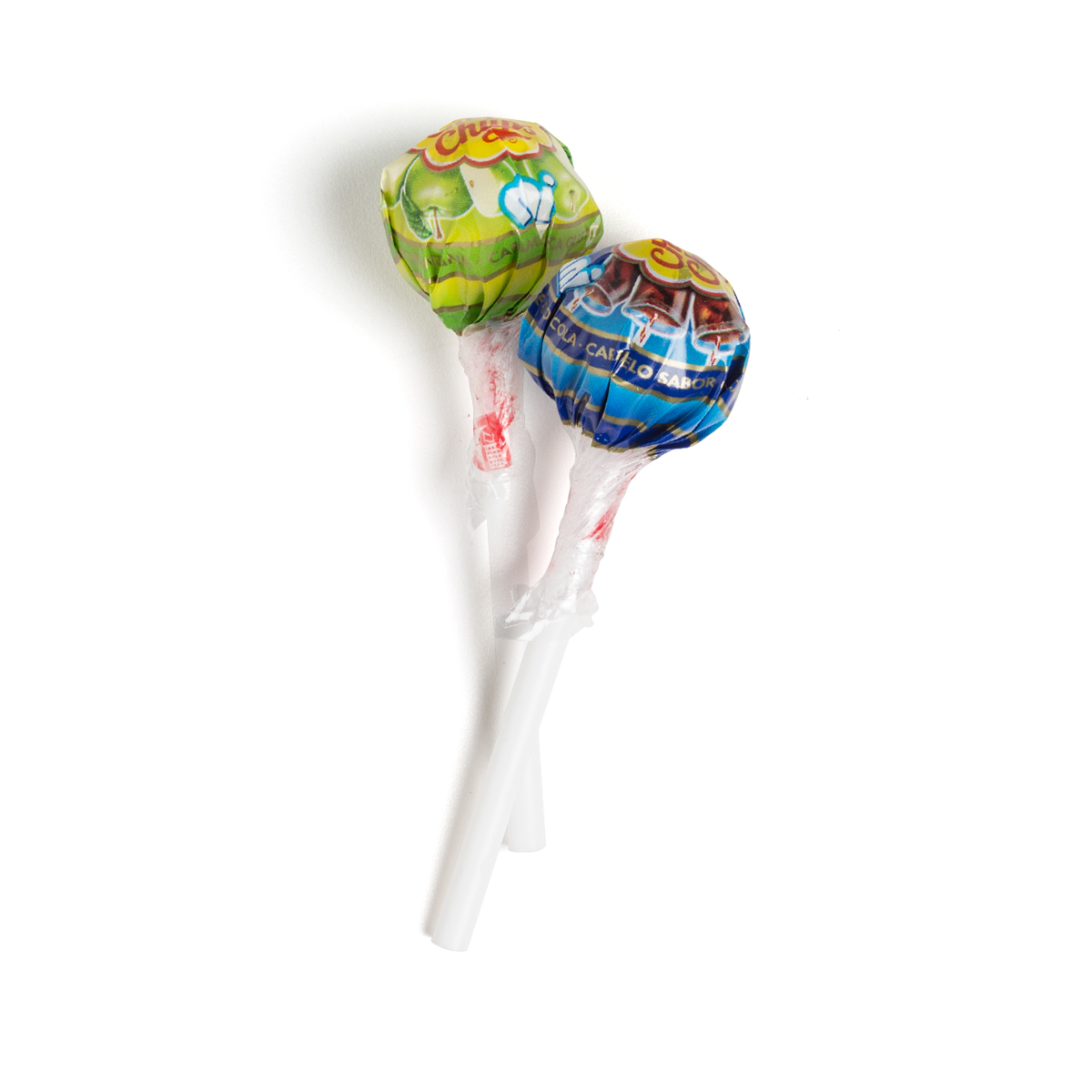 Mini Chupa Chups im Flowpack, ca. 135 x 60 mm, 6 g, Standard-Folie transparent - Gemischt