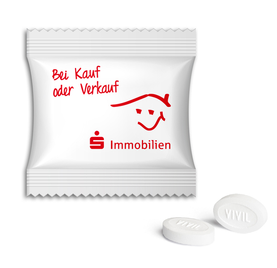 Vivil DoubleMint, ca. 60 x 60 mm, 2 g, Standard-Folie weiß -