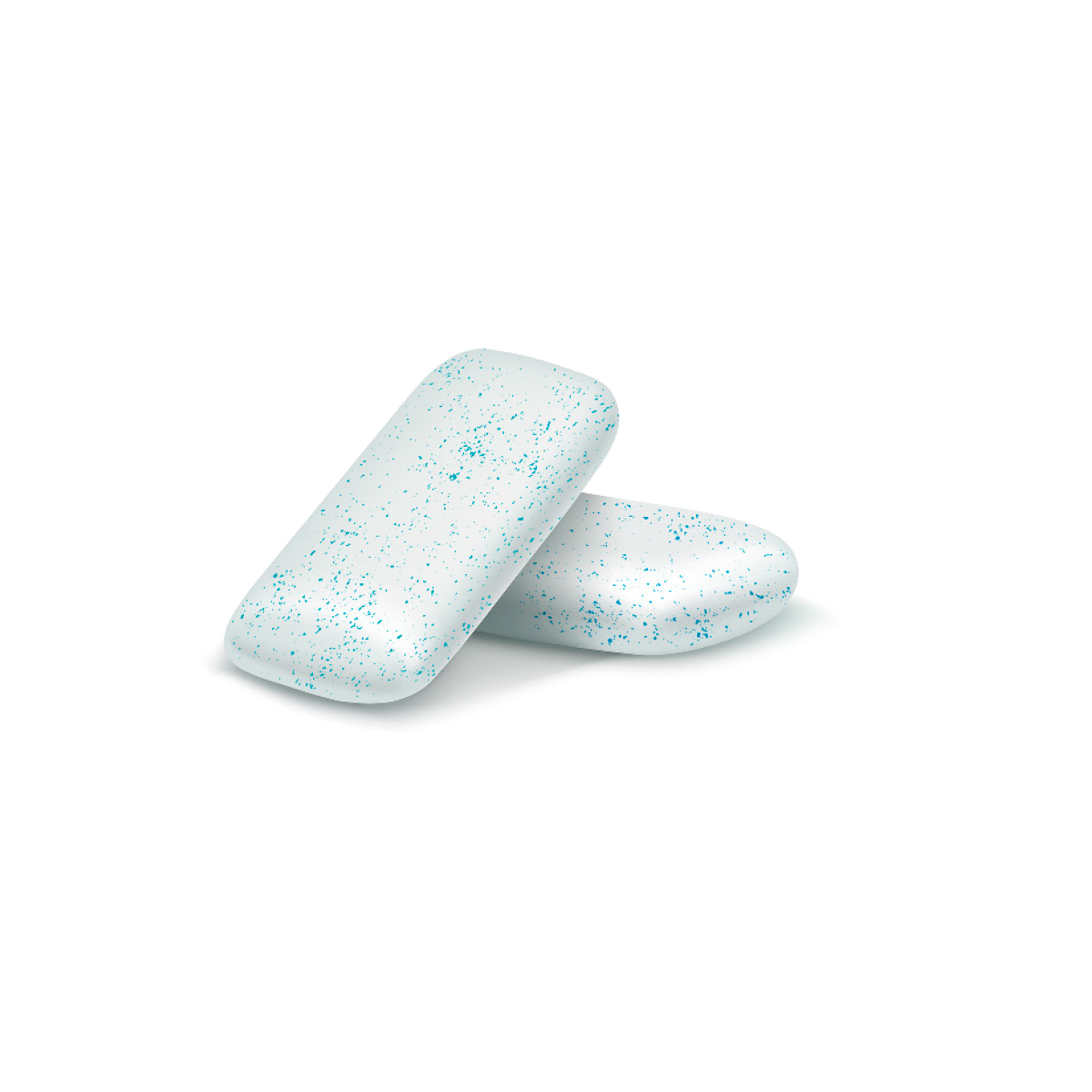 Extra Professional Strong Mint Gums, ca. 60 x 60 mm, 3 g, Standard-Folie weiß -