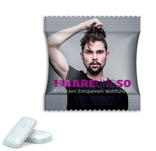 Extra Professional Strong Mint Gums, ca. 60 x 60 mm, 3 g, Standard-Folie weiß -