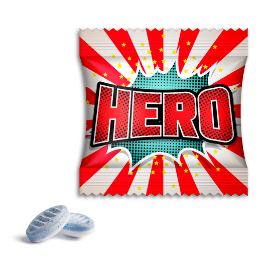 Extra Professional Mints Classic, ca. 60 x 60 mm, 2 g, Standard-Folie weiß -