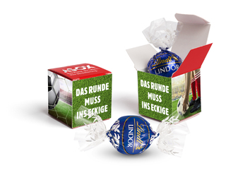 Lindt Werbewürfel, ca. 36 x 36 x 36 mm, 12,5 g,  - Schokolade Feinherb