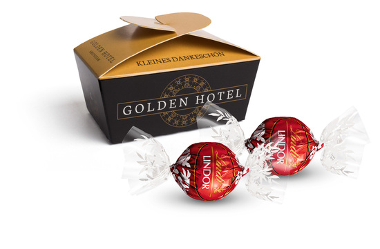 Lindt Werbeballotin, ca. 42 x 77 x 45 mm, 25 g,  - Lindt Lindor: Milchschokolade