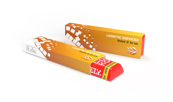 Tony's Chocolonely Riegel im Werbeschuber, ca. 14,5 x 116,5 x 33 mm, 50 g,  - Vollmilch