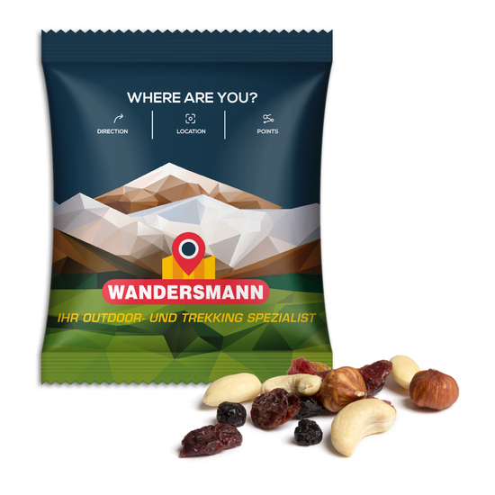 Seeberger Nuts'n Berries, ca. 90 x 110 mm, 20 g, Standard-Folie weiß -