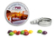 Clic Clac Box, ca. 75 mm Durchmesser, Höhe 22 mm, 50 g, blank - Skittles