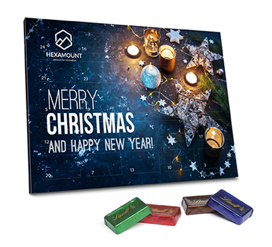Lindt Adventskalender "Naps" Eco, ca. 225 x 168 x 10 mm, 120 g,  -